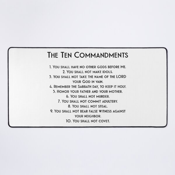 Item preview, God’s Ten Commandments in Black designed and sold by Minnie777.