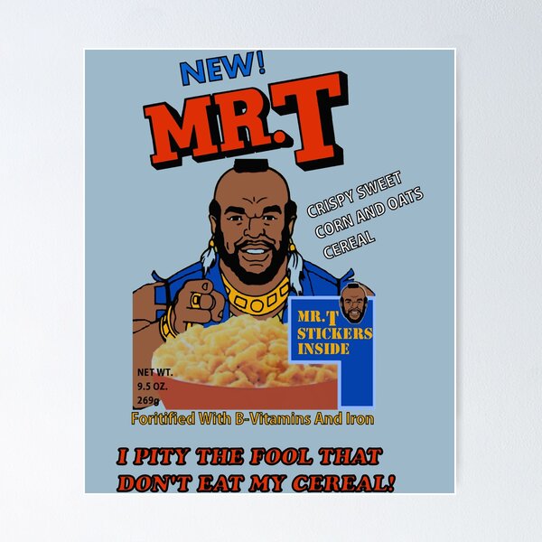 Item preview, Overcome The Enemy I Pity Fool That Don'T Eat My Cereal! Gift Movie Fans designed and sold by Suicannout121.