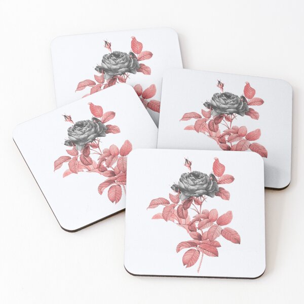 Item preview, Rosa gallica pontiana Flower, Alternative Illustration - Black and Red Rose designed and sold by DaphneKstudio .