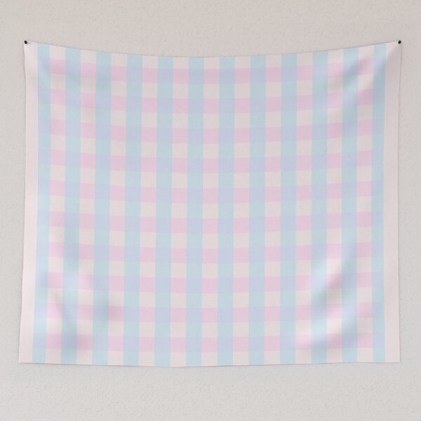 Item preview, blue & pink gingham check, checkers, checked, checkered, checkerboard pattern designed and sold by zzzozzo.