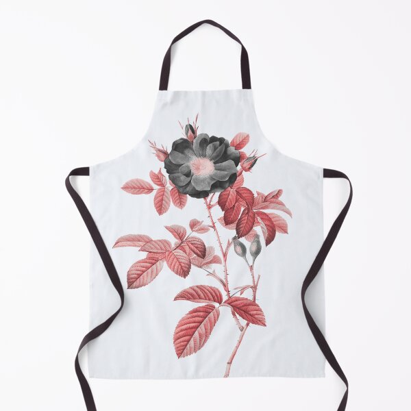 Item preview, Red Portland Rose, Alternative Illustration - Black and Red Rose designed and sold by DaphneKstudio .
