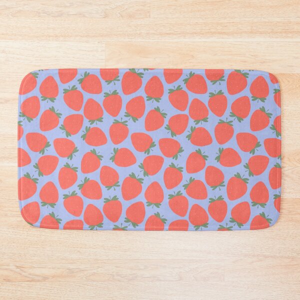 Item preview, Cute Strawberries on a Blue Background designed and sold by Jessa Moon.