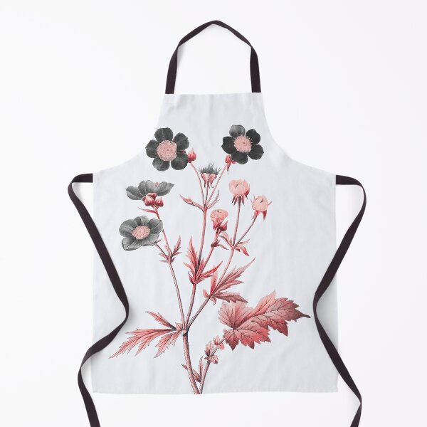 Item preview, Red Avens Flower, Alternative Illustration - Black and Red Rose designed and sold by DaphneKstudio .