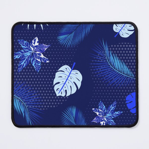 Aperçu de l'œuvre Feuilles de palmier bleu abstrait créée et vendue par Simplex-Designs.