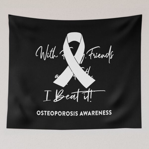 Item preview, Osteoporosis Warrior - With Family, Friends, and Faith - I BEAT IT! designed and sold by Robbsyn.