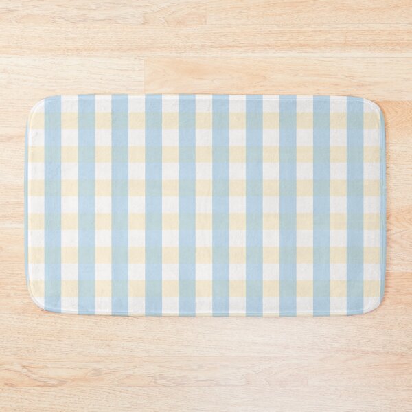 Item preview, yellow & blue gingham check, checkers, checked, checkered, checkerboard pattern designed and sold by zzzozzo.