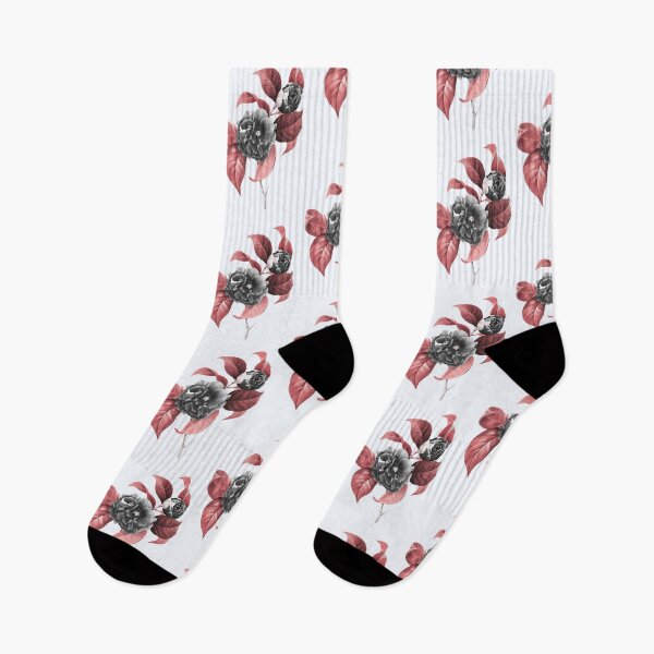 Item preview, Red Rose, Alternative Illustration - Black and Red Rose designed and sold by DaphneKstudio .