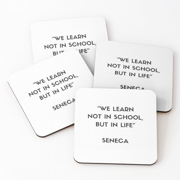 Item preview, Cita de filosofía estoica de Séneca: no aprendemos en la escuela sino en la vida designed and sold by Inspirationmotivation.