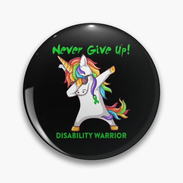 Item preview, Disability Warrior - Never Give Up! - Support Disability Warrior Gifts designed and sold by whlrcheryl.