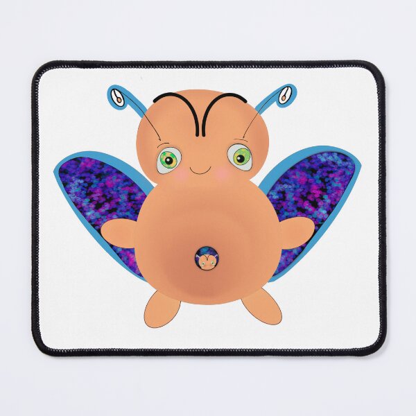 Item preview, OOAK INDIE ART - Flying Baa Bug Monster with Baby white background designed and sold by FlippinTurtles.