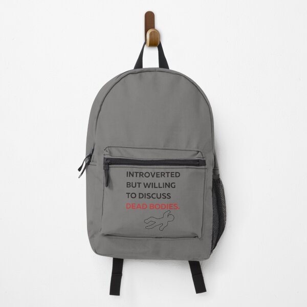 Item preview, Copy of Introverted But Willing to Discuss Dead Bodies designed and sold by Real-World-Tees.