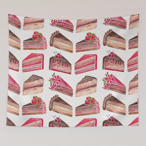 Item preview, Cake Slices – Pink & Brown Palette designed and sold by Cat Coquillette.