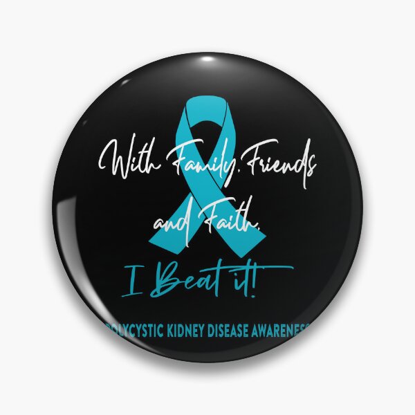 Item preview, Polycystic Kidney Disease Warrior - With Family, Friends, and Faith - I BEAT IT! designed and sold by Robbsyn.