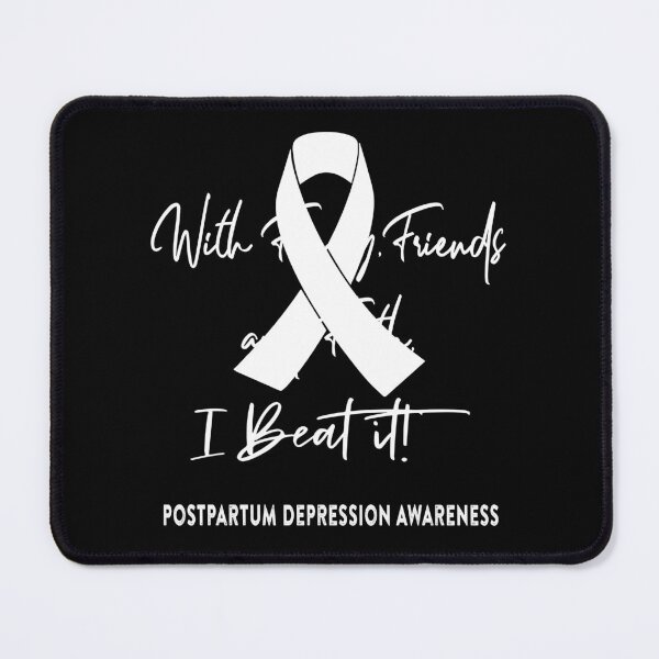 Item preview, Postpartum Depression Warrior - With Family, Friends, and Faith - I BEAT IT! designed and sold by Robbsyn.