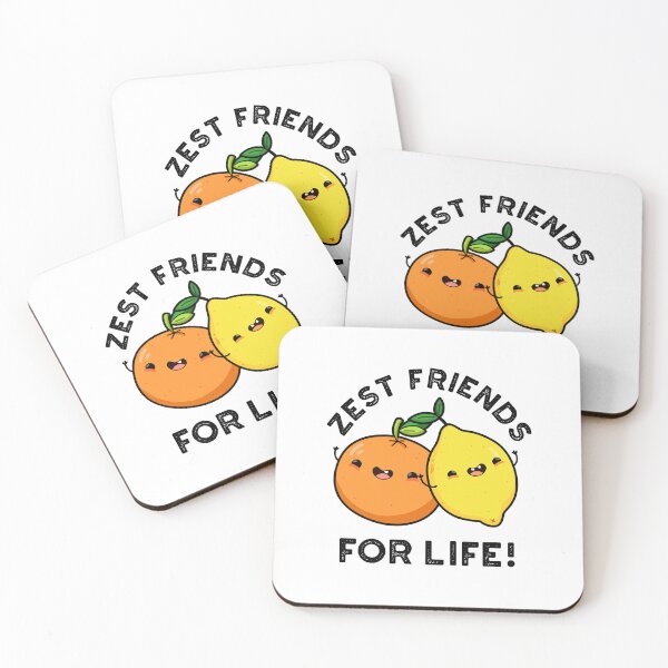 Item preview, Zest Friends For Life Funny Fruit Puns  designed and sold by punnybone.