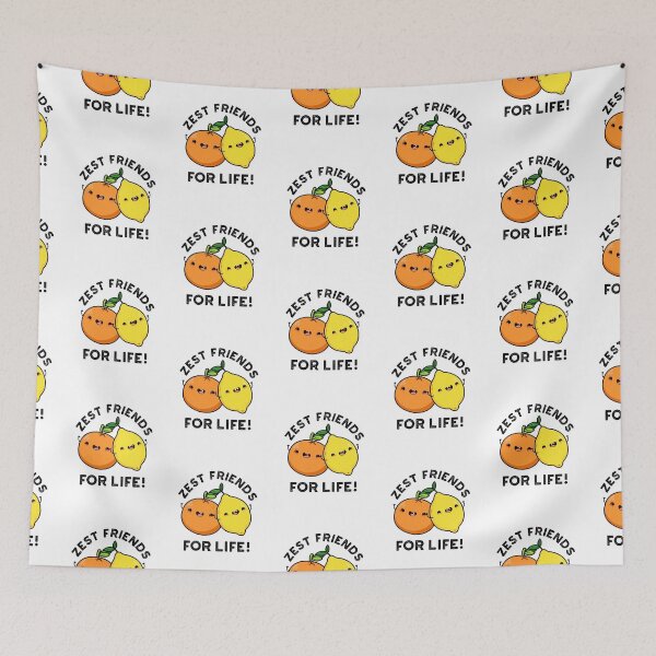 Item preview, Zest Friends For Life Funny Fruit Puns  designed and sold by punnybone.