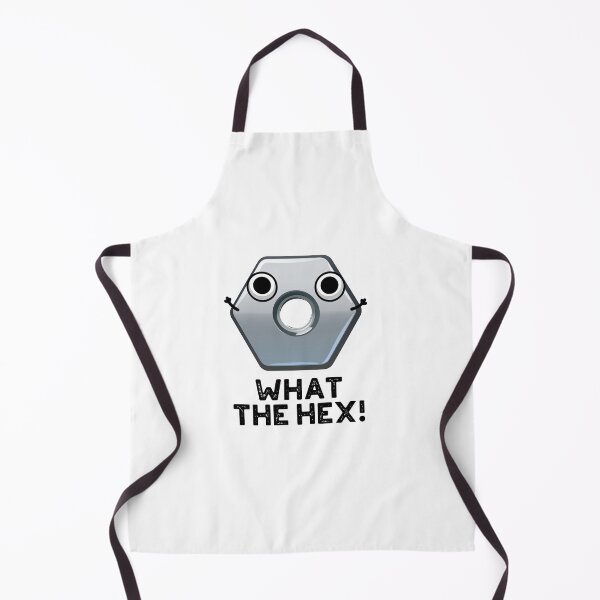 Item preview, What The Hex Funny Hexagon Puns designed and sold by punnybone.