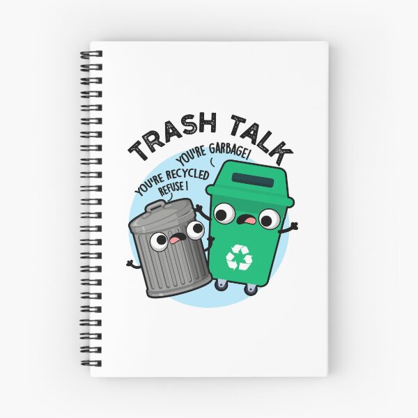 Item preview, Trash Talk Funny Garbage Bin Puns  designed and sold by punnybone.