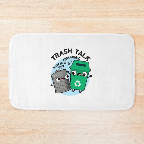 Item preview, Trash Talk Funny Garbage Bin Puns  designed and sold by punnybone.
