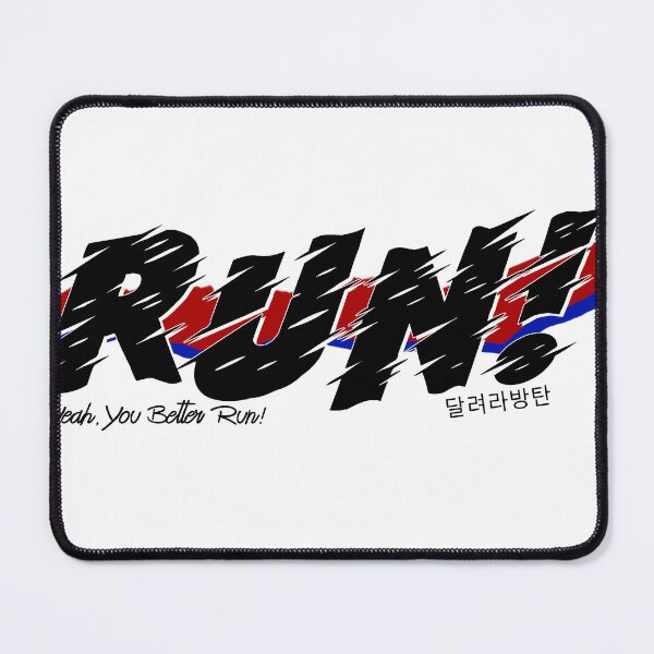 Item preview, RUN BTS! (Black Fonts) designed and sold by myusic.