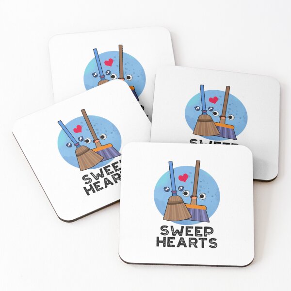 Item preview, Sweep Hearts Funny Broom Puns  designed and sold by punnybone.