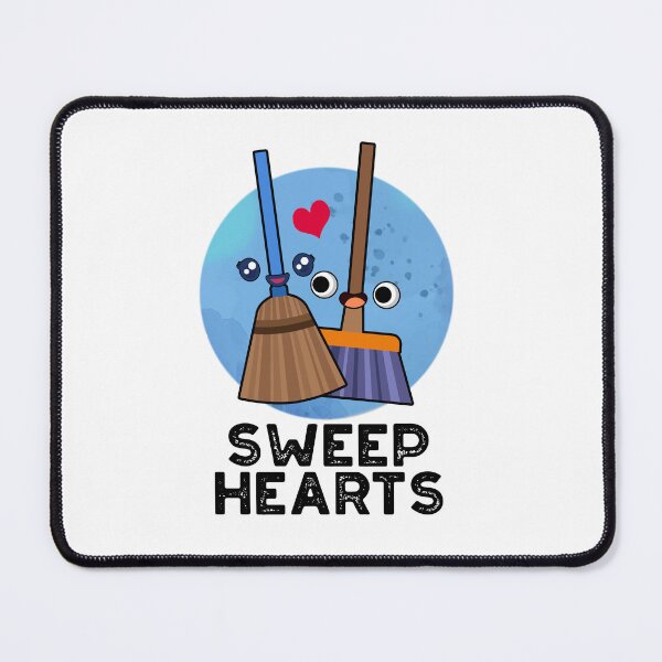 Item preview, Sweep Hearts Funny Broom Puns  designed and sold by punnybone.
