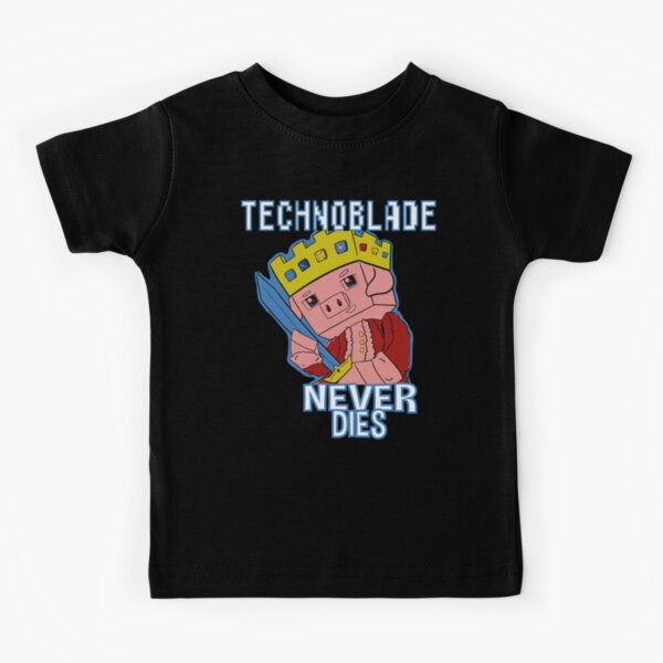Technoblade Dream Smp Technoblade Never Dies Quote Kids T-Shirt - TeeHex