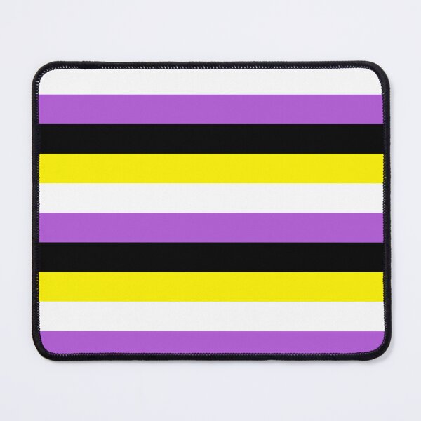 Item preview, NON-BINARY FLAG HORIZONTAL designed and sold by Jackie Saad Robinson.