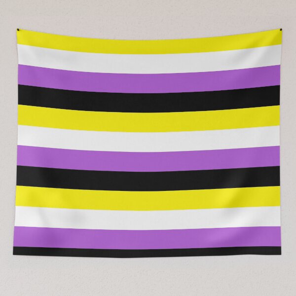 Item preview, NON-BINARY FLAG HORIZONTAL designed and sold by Jackie Saad Robinson.
