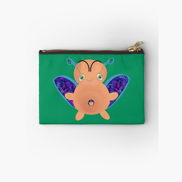 Item preview,  OOAK INDIE ART - Flying Baa Bug Monster with Baby - dark green background designed and sold by FlippinTurtles.