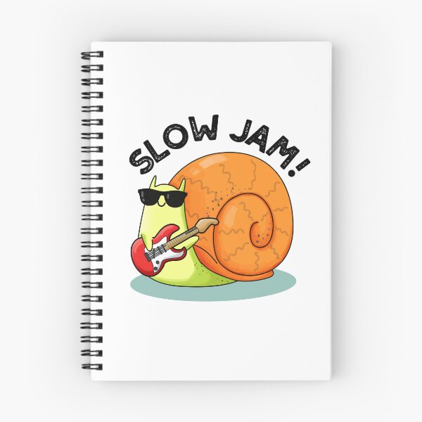 Item preview, Slow Jam Funny Music Snail Puns  designed and sold by punnybone.