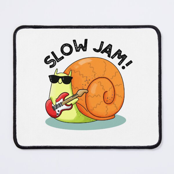 Item preview, Slow Jam Funny Music Snail Puns designed and sold by punnybone.