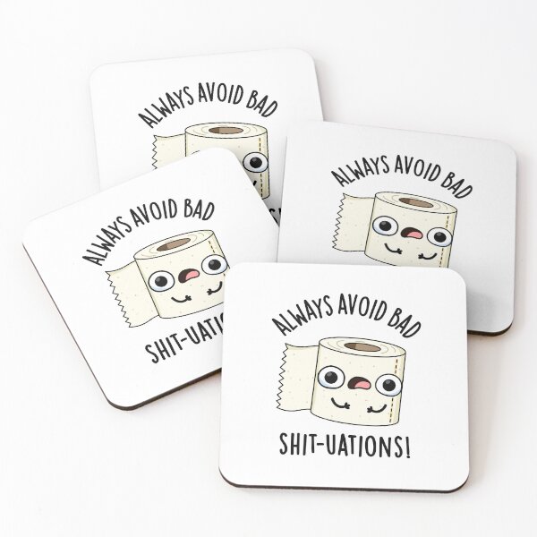 Item preview, Always Avoid Bad Shit-tuations Funny Toilet Paper Puns  designed and sold by punnybone.