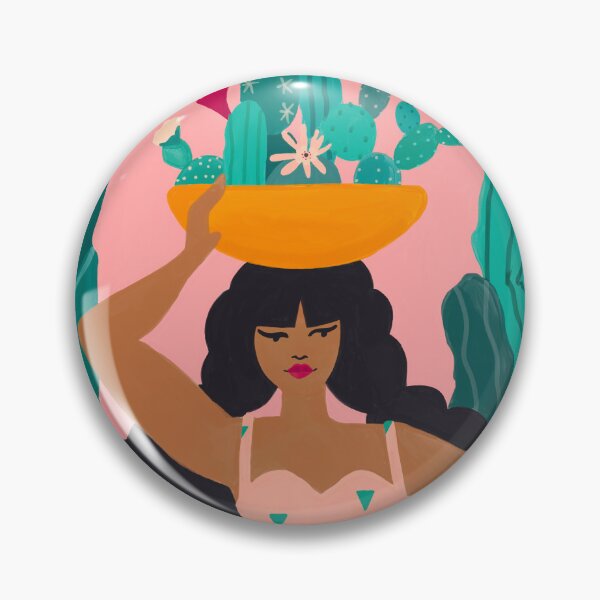 Item preview, The Cactus Queen on Peach Fuzz Pink designed and sold by pinkthesis.