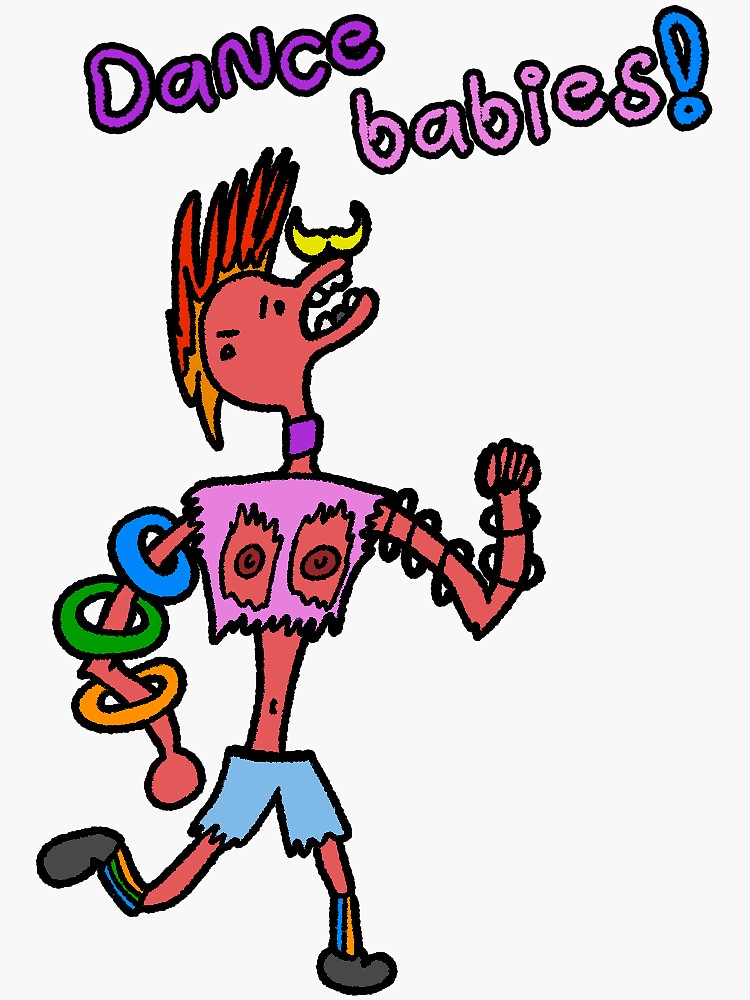 "Dance Babies" Sticker for Sale by TeamSuperBlood Redbubble