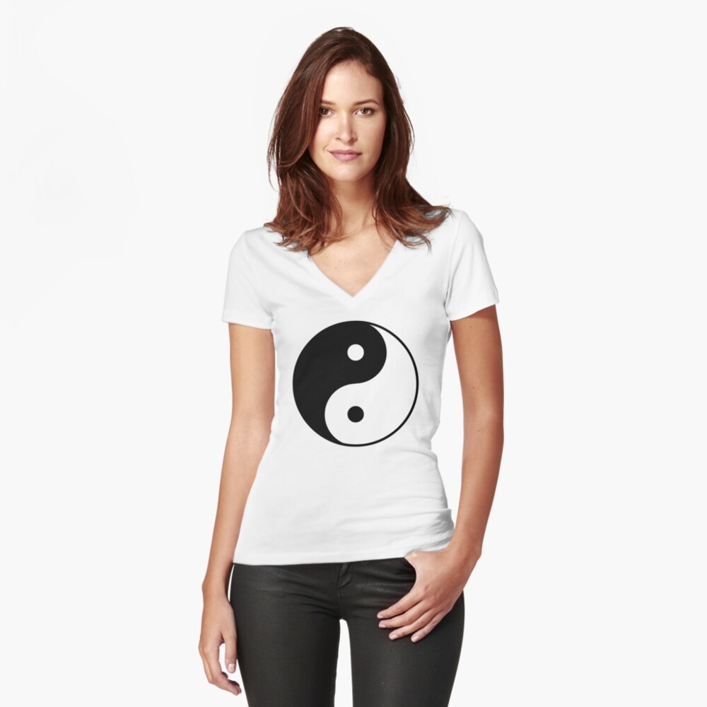 Item preview, Fitted V-Neck T-Shirt designed and sold by mindofpeace.