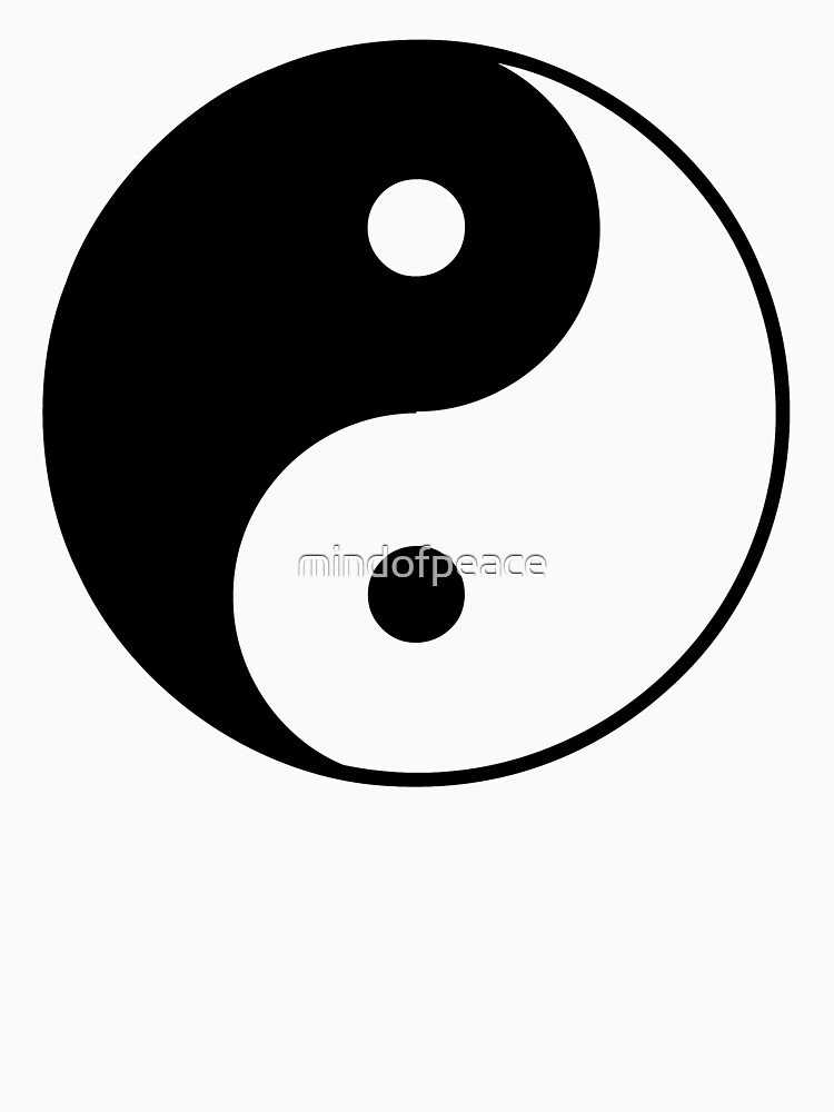 Thumbnail 7 of 7, Essential T-Shirt, Yin Yang Symbol designed and sold by mindofpeace.