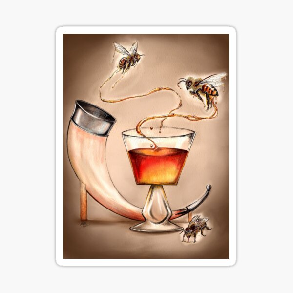 Mead Honey Bee Sticker