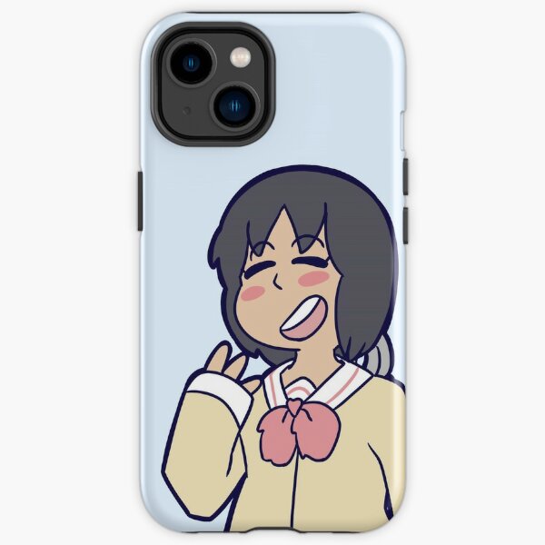 funny yuuko meme surprised face nichijou - Anime Memes - Phone Case