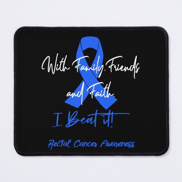 Item preview, Rectal Cancer Warrior - With Family, Friends, and Faith - I BEAT IT! designed and sold by Robbsyn.