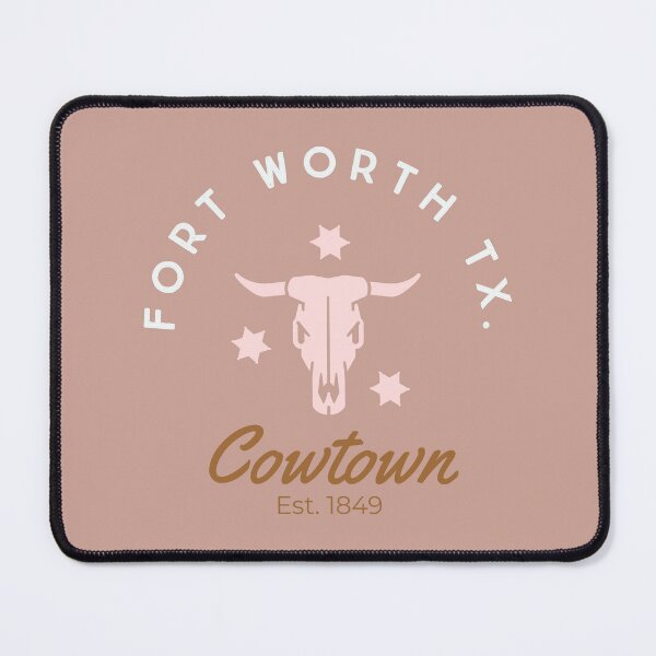 Item preview, Fort Worth Cowtown Pink and Brown designed and sold by AshTreeCrtvCo.