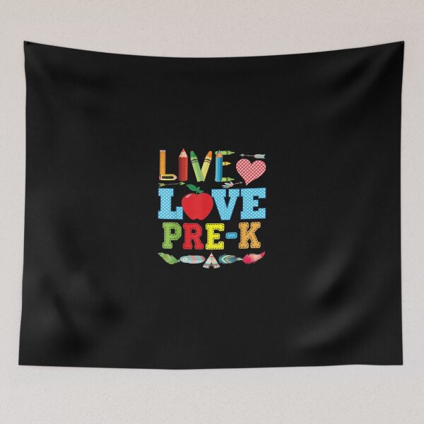 Item preview, Live Love Pre-K Teacher Kid T-Shirt Back To School designed and sold by DettlingUwe.