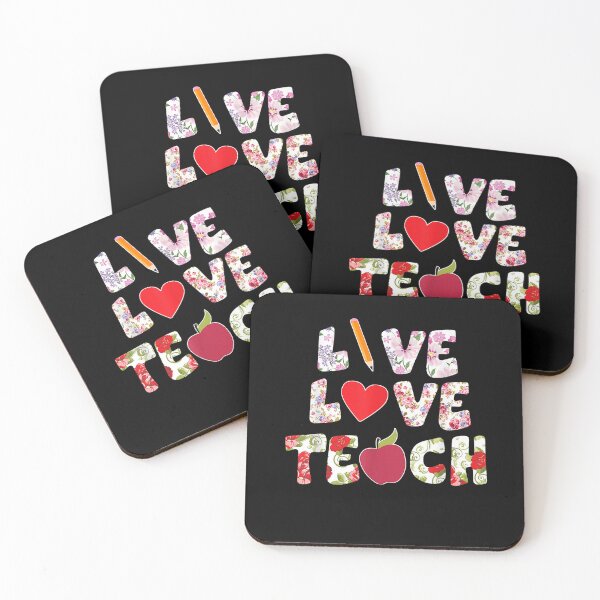 Item preview, Live Love Teach Cute Teacher Perfect Back To School T-Shirt designed and sold by DettlingUwe.