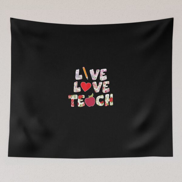 Item preview, Live Love Teach Cute Teacher Perfect Back To School T-Shirt designed and sold by DettlingUwe.
