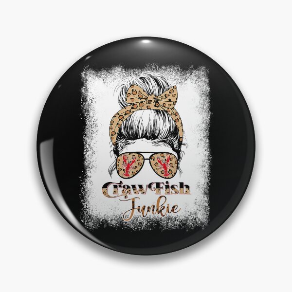 Item preview, Bleached Crawfish Junkie Leopard Messy Bun With Sunglasses designed and sold by nwaja-art.