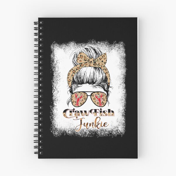 Artikelvorschau, Gebleichter Crawfish Junkie Leopard Messy Bun mit Sonnenbrille entworfen und verkauft von nwaja-art.