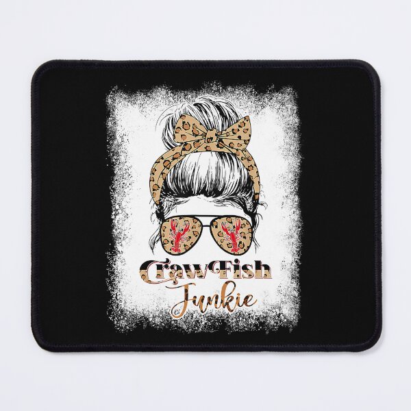 Item preview, Bleached Crawfish Junkie Leopard Messy Bun With Sunglasses designed and sold by nwaja-art.