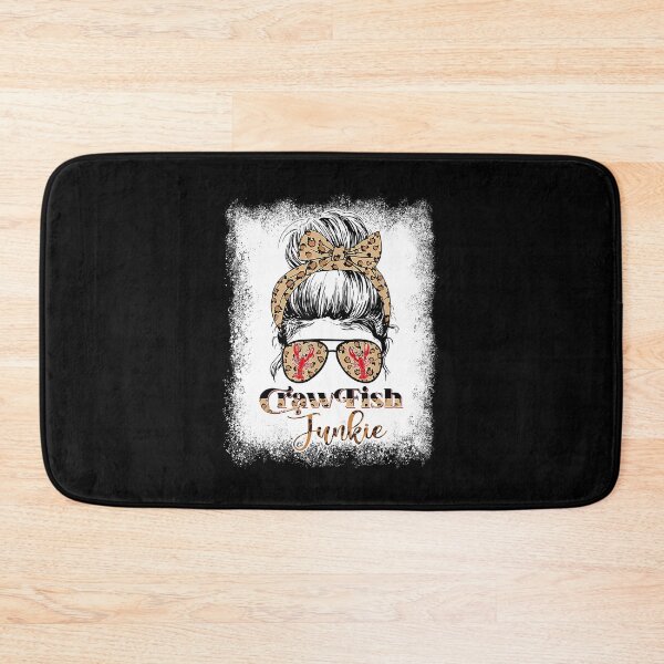 Item preview, Bleached Crawfish Junkie Leopard Messy Bun With Sunglasses designed and sold by nwaja-art.