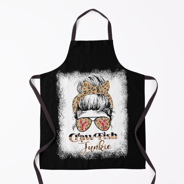 Item preview, Bleached Crawfish Junkie Leopard Messy Bun With Sunglasses designed and sold by nwaja-art.