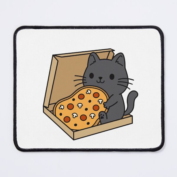 Item preview, Happy pizza eating cat animal designed and sold by Kelley0281.